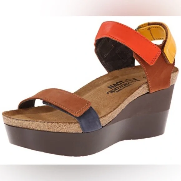 Naot Miracle wedge Sandals size 41 L10 - Picture 1 of 8